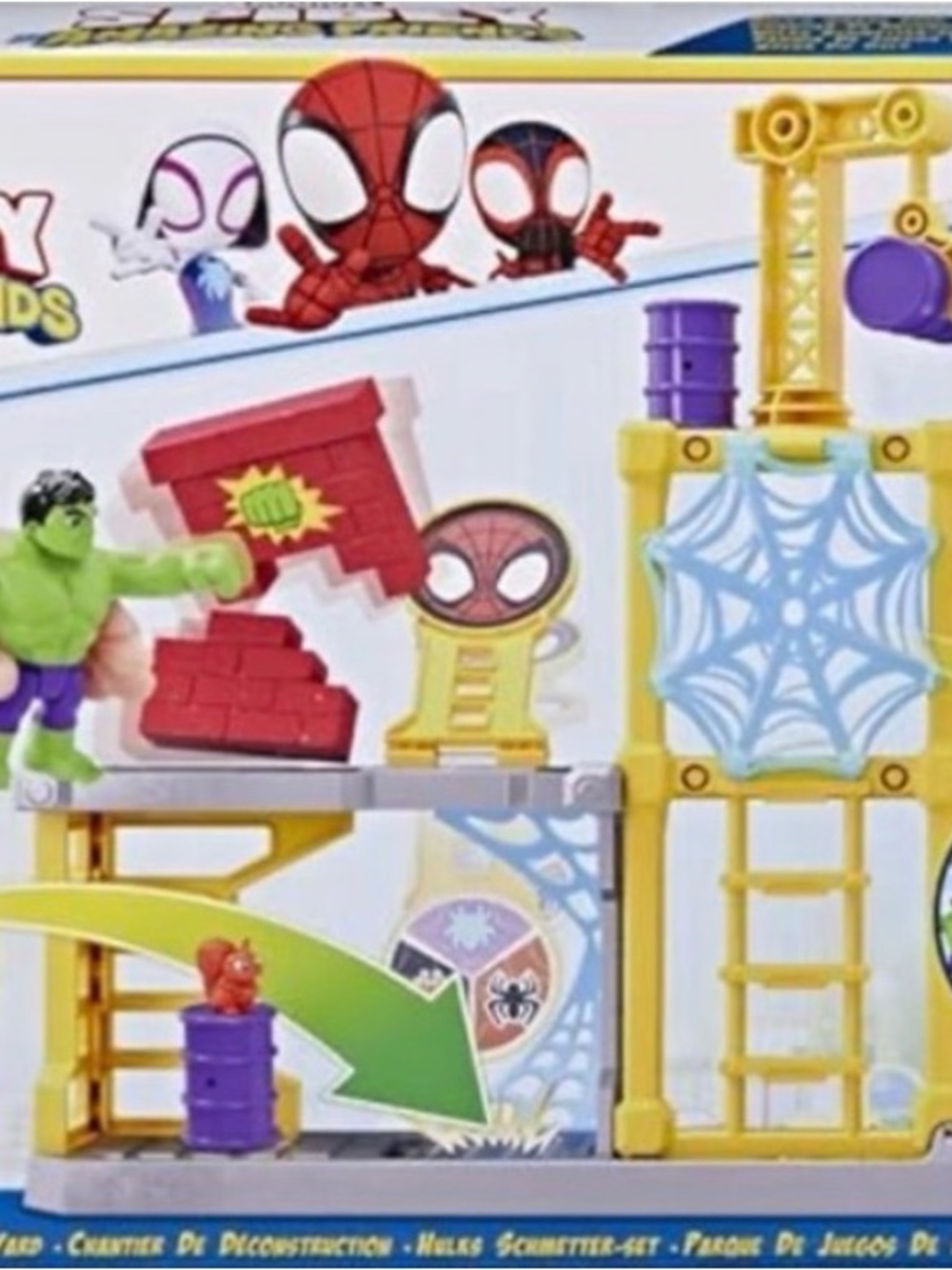 SOLD !!Spider-Man & Friends Playset - Green, Red, Yellow